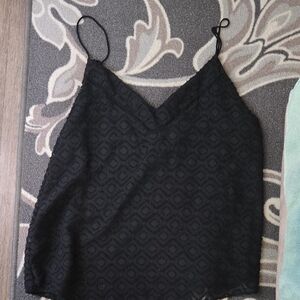Calvin Klein Black Textured Camisole